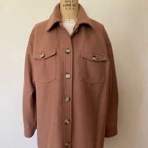 Nylon/wool Flannel Tan Large